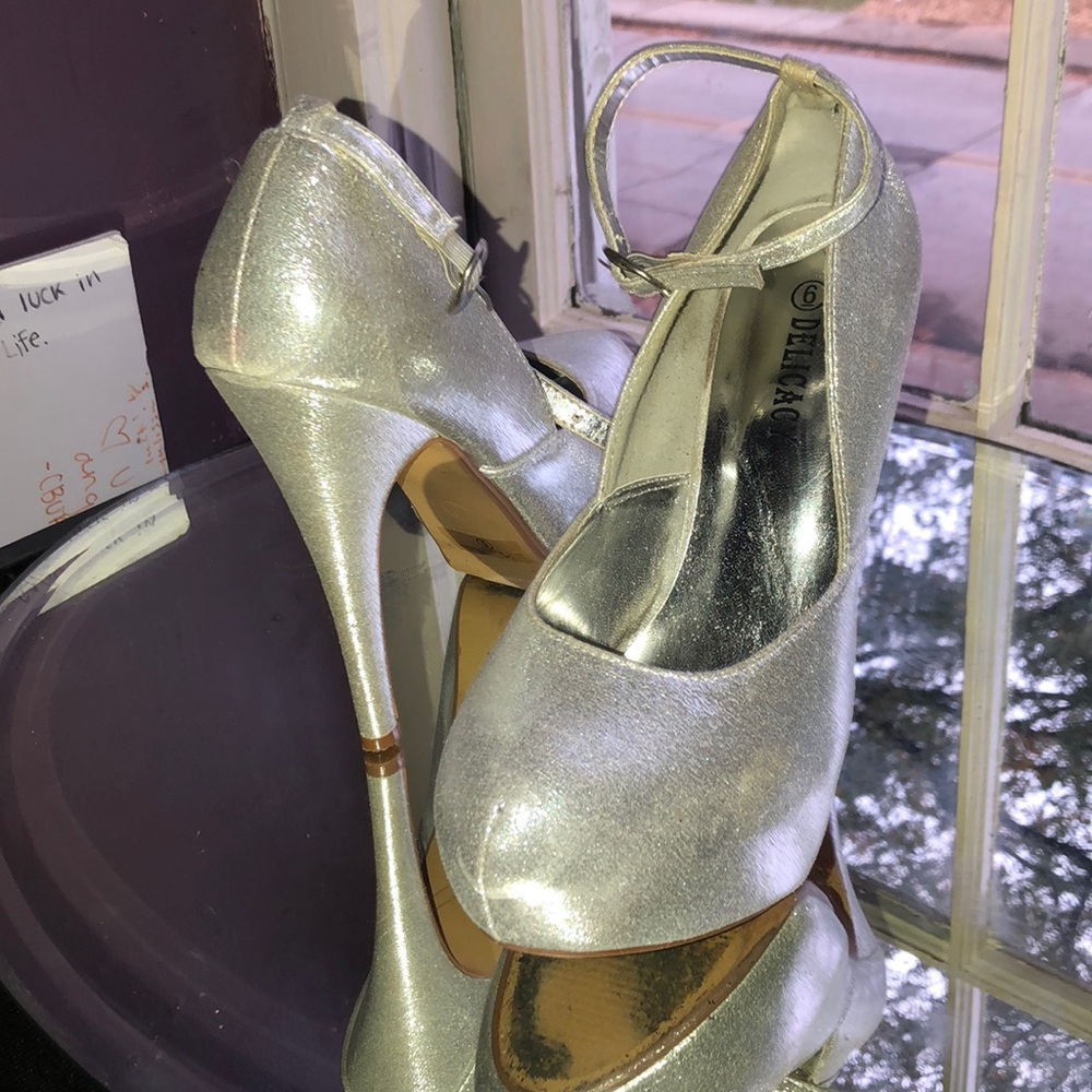 Silver heels